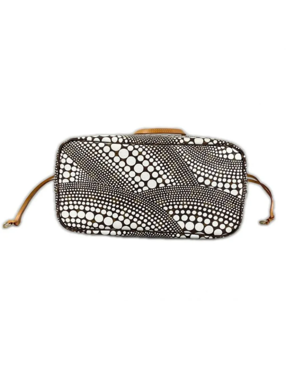 Louis Vuitton Neverfull MM Tote Bag Damier Azur Canvas White Yayoi Kusama